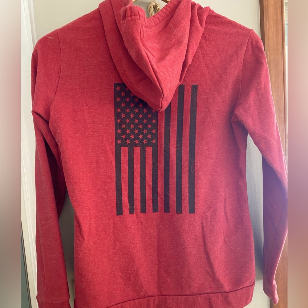 Eddie Bauer American flag hoodie